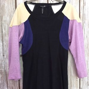 Isabel Marant Brian Color-block Linen dress