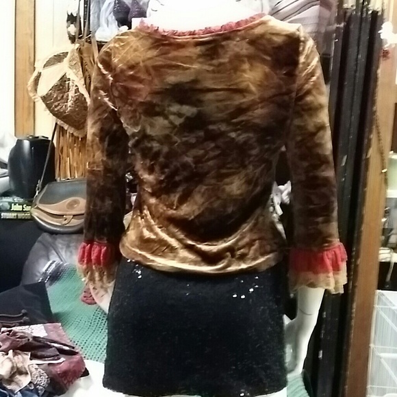 Velvet boho shirt - Picture 2 of 4