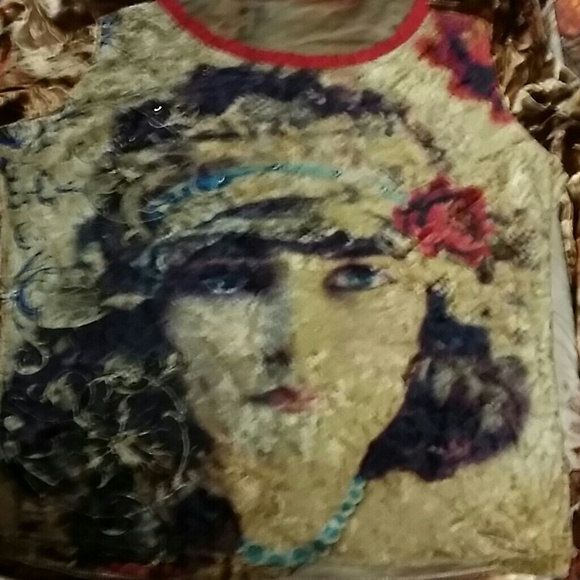 Velvet boho shirt - Picture 3 of 4