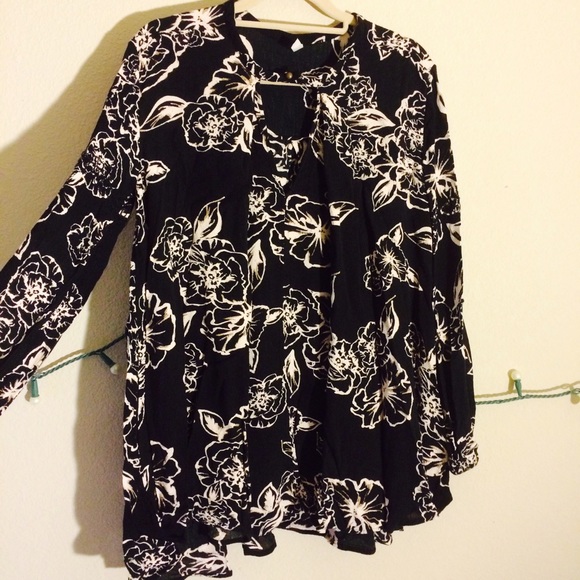 Free People floral swing tunic