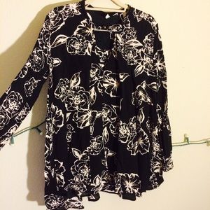Free People floral swing tunic