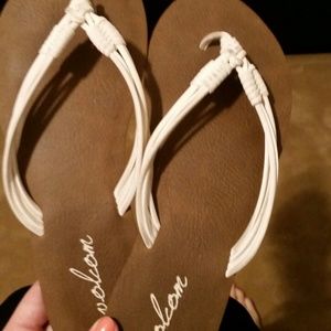 Volcom flip flops