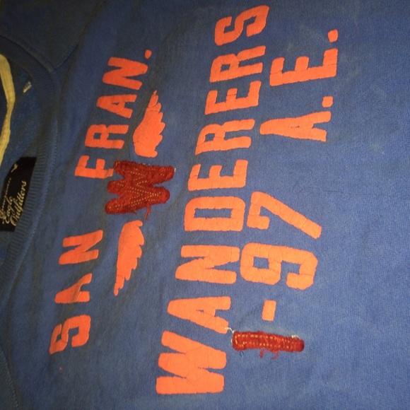 AMERICAN EAGLE OUTFITTERS BLUE CREWNECK - Picture 2 of 4