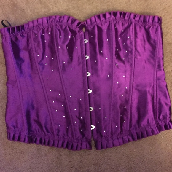 Women's purple bustier.