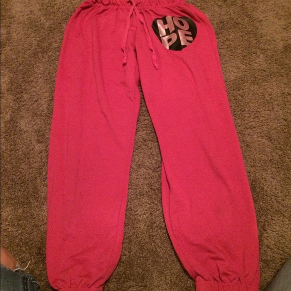 pink sweats or capris