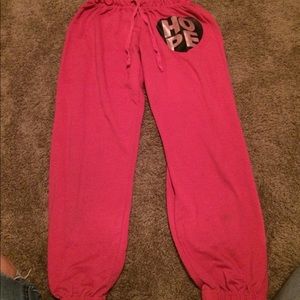 pink sweats or capris