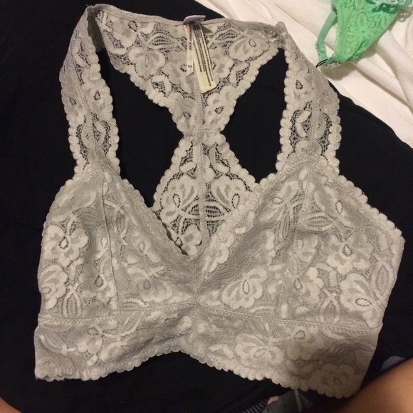 Free People Bralette Galloon Lace Racerback