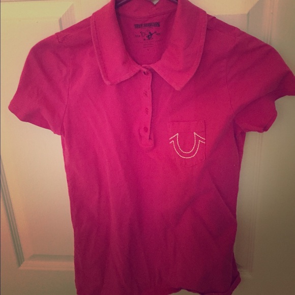 Pink true religion shirt