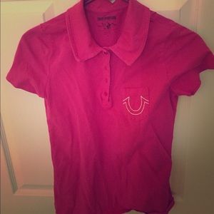 Pink true religion shirt
