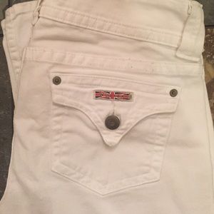 Women's Hudson White Denim Jeans Size 28