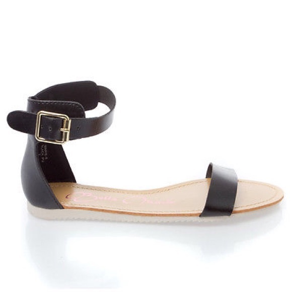 Open Toe Mary Jane White Sole Flat Sandal