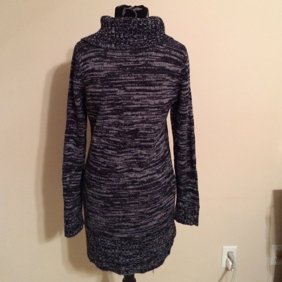 AB studio black and gray loose knit sweater dress - Picture 2 of 4