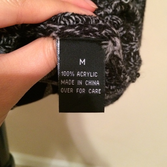 AB studio black and gray loose knit sweater dress - Picture 4 of 4