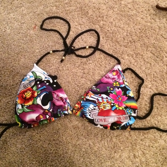 Tattoo bikini top
