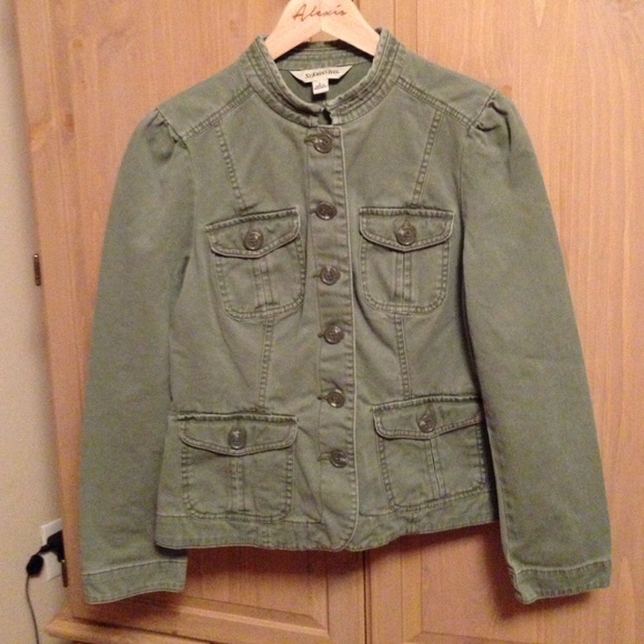 Olive Green Utility Army Jacket