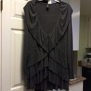 Long cotton wrap sweater by Grace Elements