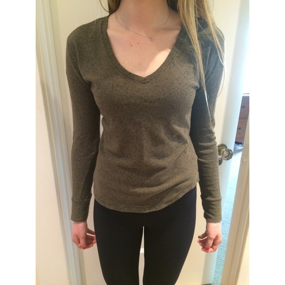 Olive green BDG winterlite shirt