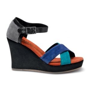 TOMS + Strappy Wedges