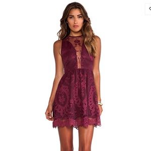 Lulu lace mini dress