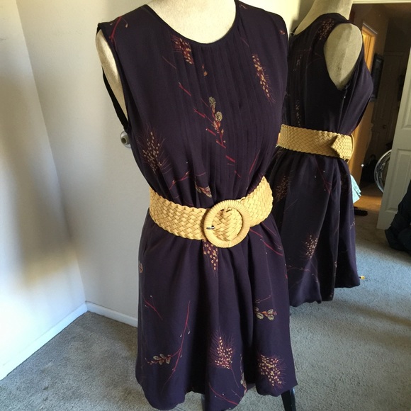 Anthropologie dress-M w/Anthro Belt-M-dress NWOT