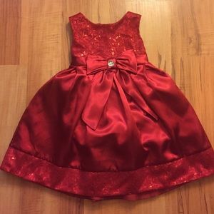 SOLD🐝 Toddler red dress. Special occasion. Sz 4t