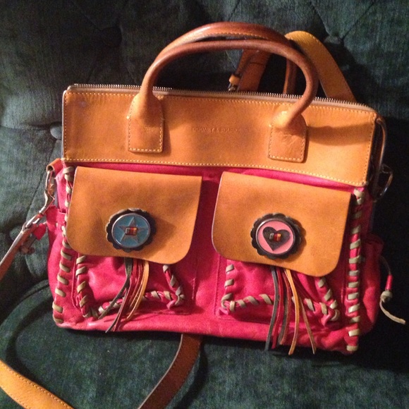 Pink/ Red western style Dooney and Bourke