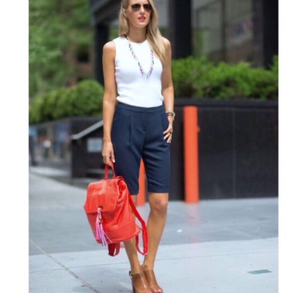 Rebecca Minkoff Navy Shorts - Picture 2 of 4