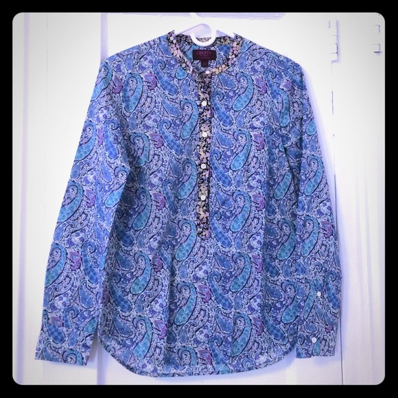 Jcrew Liberty Paisley Shirt