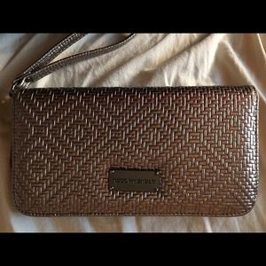 Metallic Steve Madden wrislet/wallet