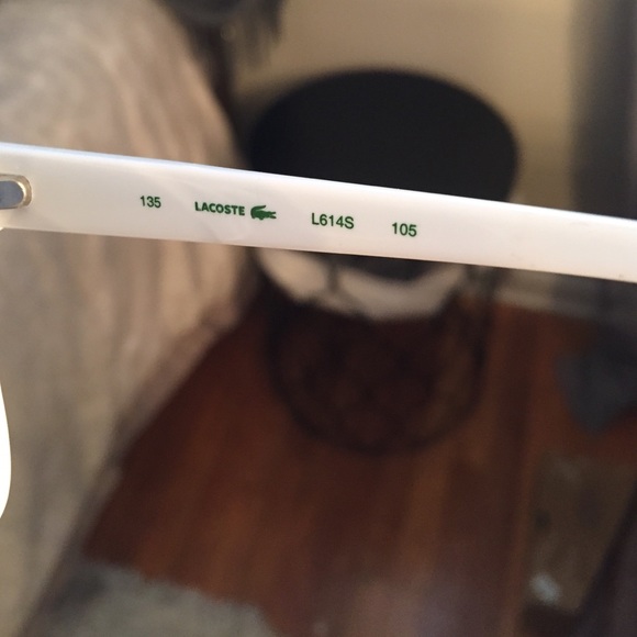 White Lacoste sunglasses
