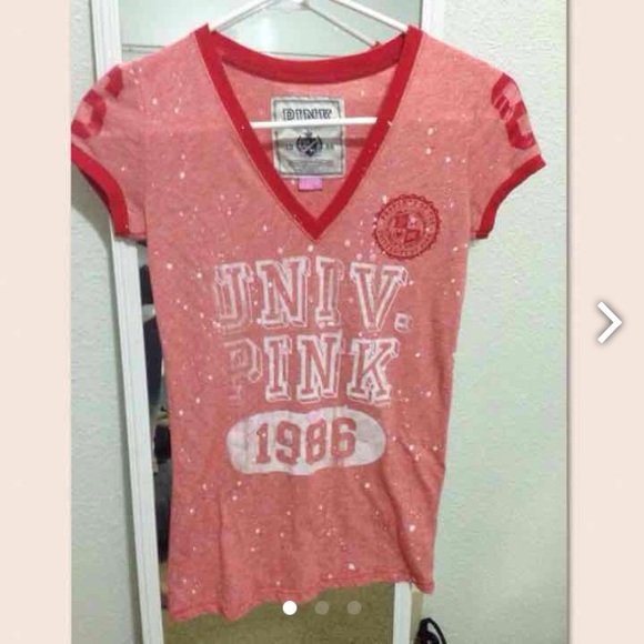 SOLD**VS Pink Red V-neck