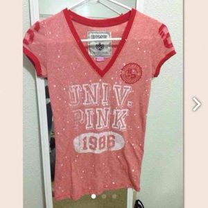 SOLD**VS Pink Red V-neck