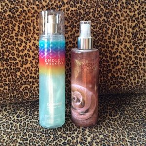 Bath and Body works Shimmer mist.