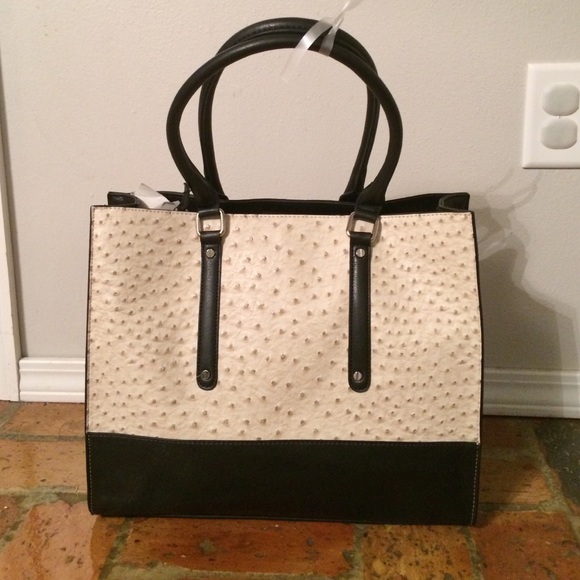 New Emile Jolene Ostrich Handbag