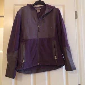 Purple & grey Northface look-a-like fleece jacket