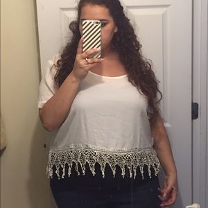 wet seal plus crop top