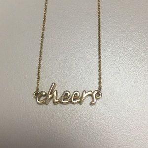 Kate Spade cheers necklace