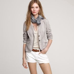 Sale! White (not gray) school boy blazer in eyelet