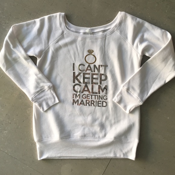 Getting married diamond sweatshirt