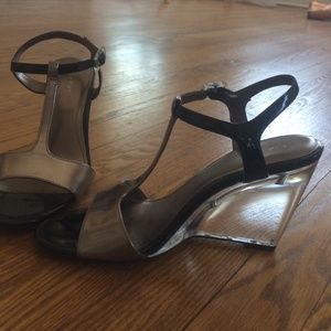 🔰REDUCED🔰Calvin Klein Lucite Heel Wedge Sandals