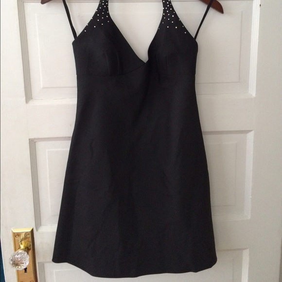 Marc Jacobs black rhinestone cocktail dress