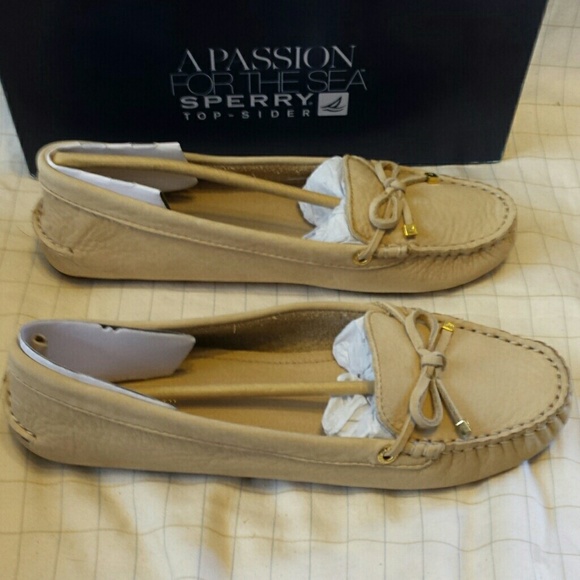 Sold! Sperry katherine tan flats moccasins - Picture 2 of 3