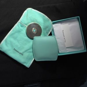 Authentic Tiffany sterling silver purse mirror