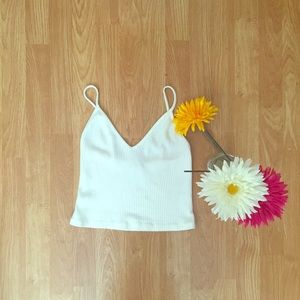 Brandy Melville white crop top