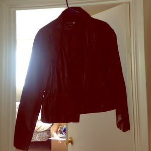 Dark brown pleather jacket