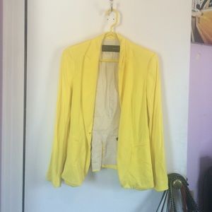 Yellow blazer by Zara