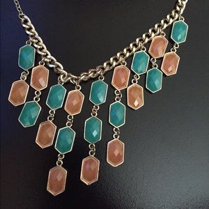 Blue and orange necklace
