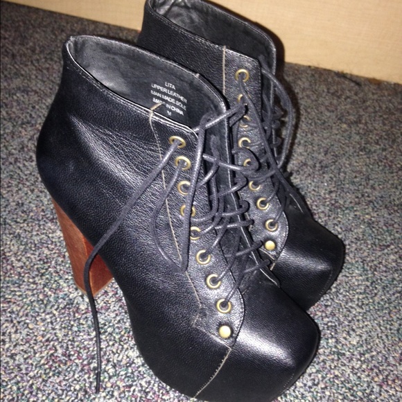 🚫SOLD🚫Jeffrey Campbell leather Litas - Picture 1 of 3