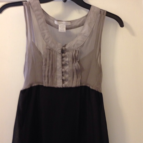 Black and grey dress.