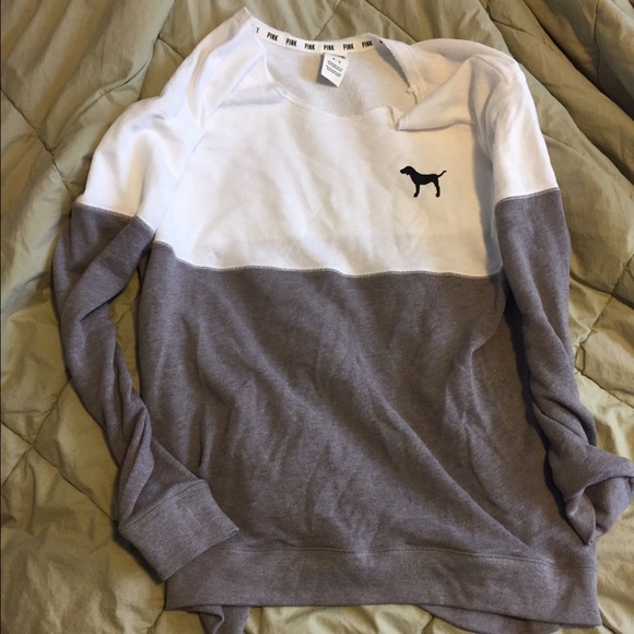 Nwot grey and white vs pink sweatshirt